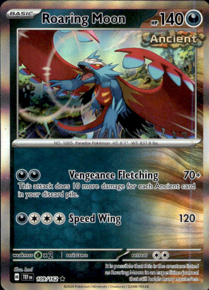 Roaring Moon Holo Rare SV05: Temporal Forces 109/162 NM