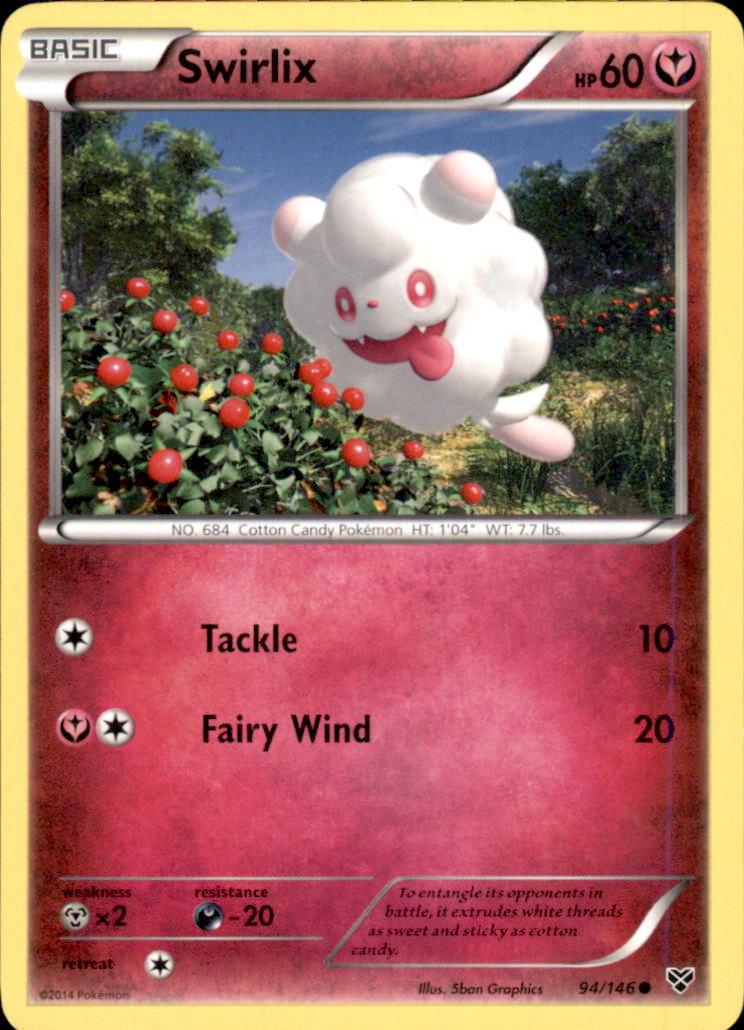 Swirlix Common XY Base Set 94/146 NM