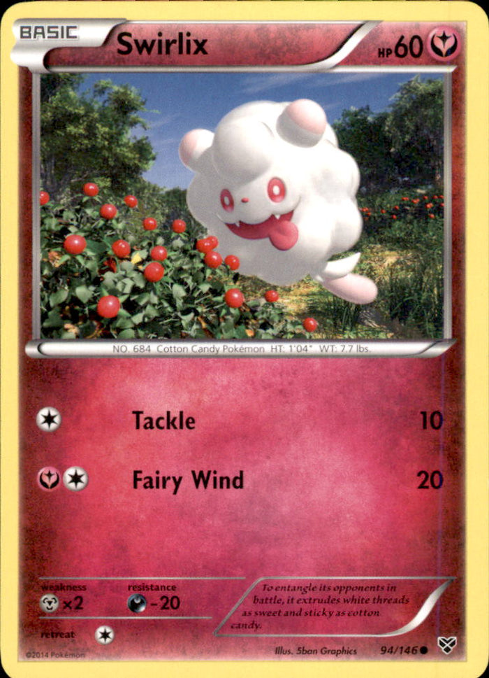 Swirlix Common XY Base Set 94/146 NM