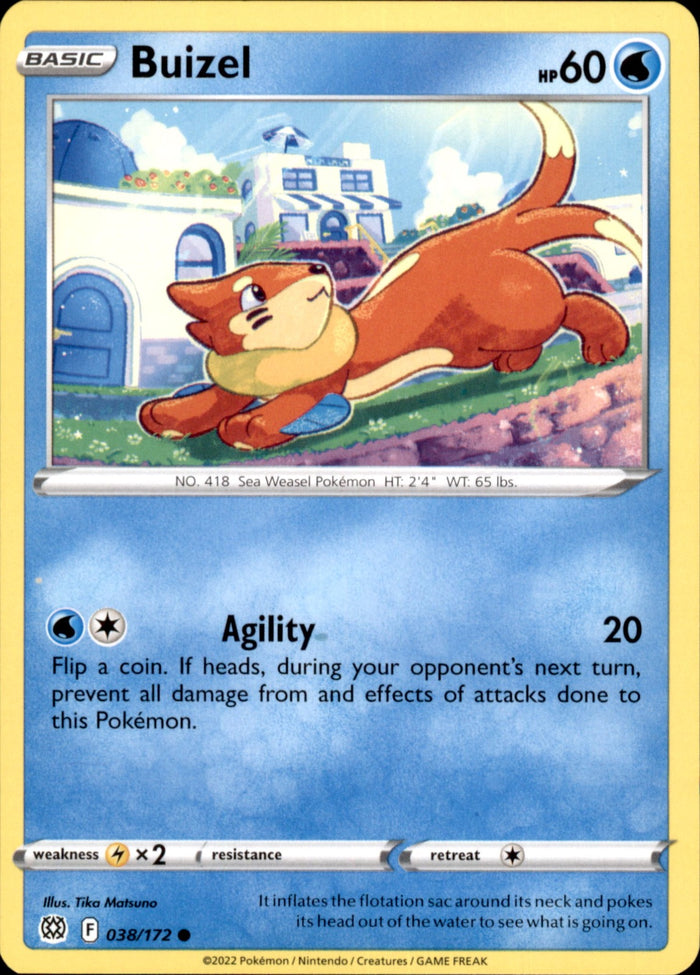 Buizel Common SWSH09: Brilliant Stars 038/172 NM