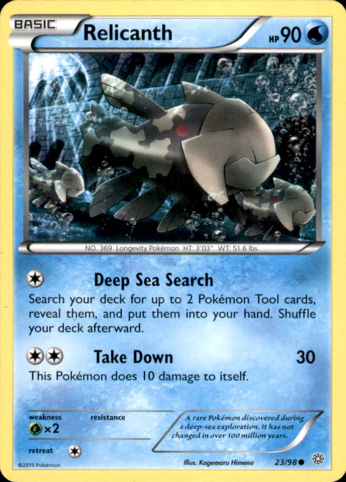 Relicanth Common XY - Ancient Origins 23/98 NM