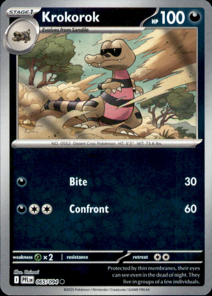 Krokorok Common ME02: Phantasmal Flames 065/094 NM