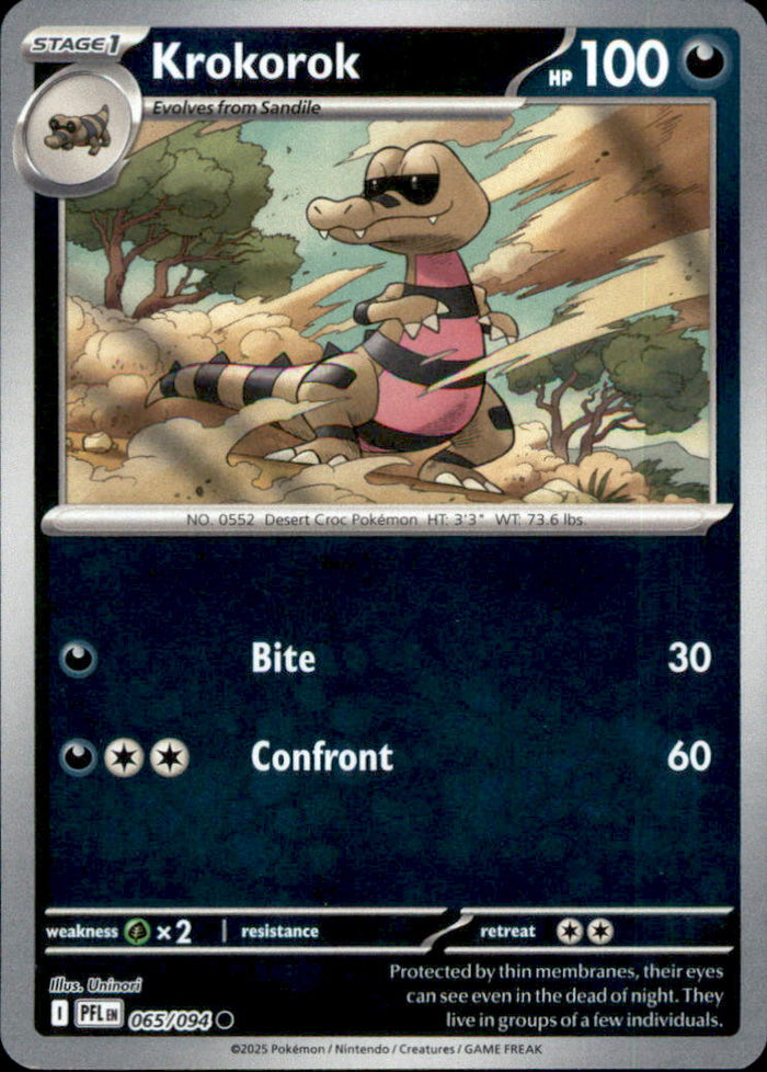 Krokorok Common ME02: Phantasmal Flames 065/094 NM