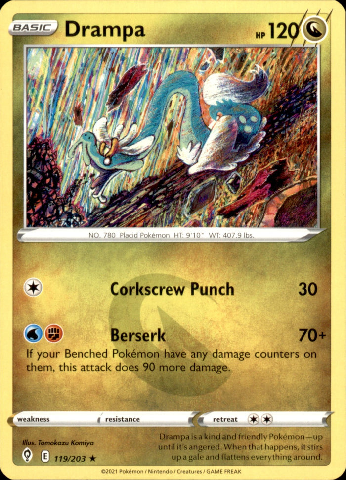 Drampa Rare SWSH07: Evolving Skies 119/203 NM