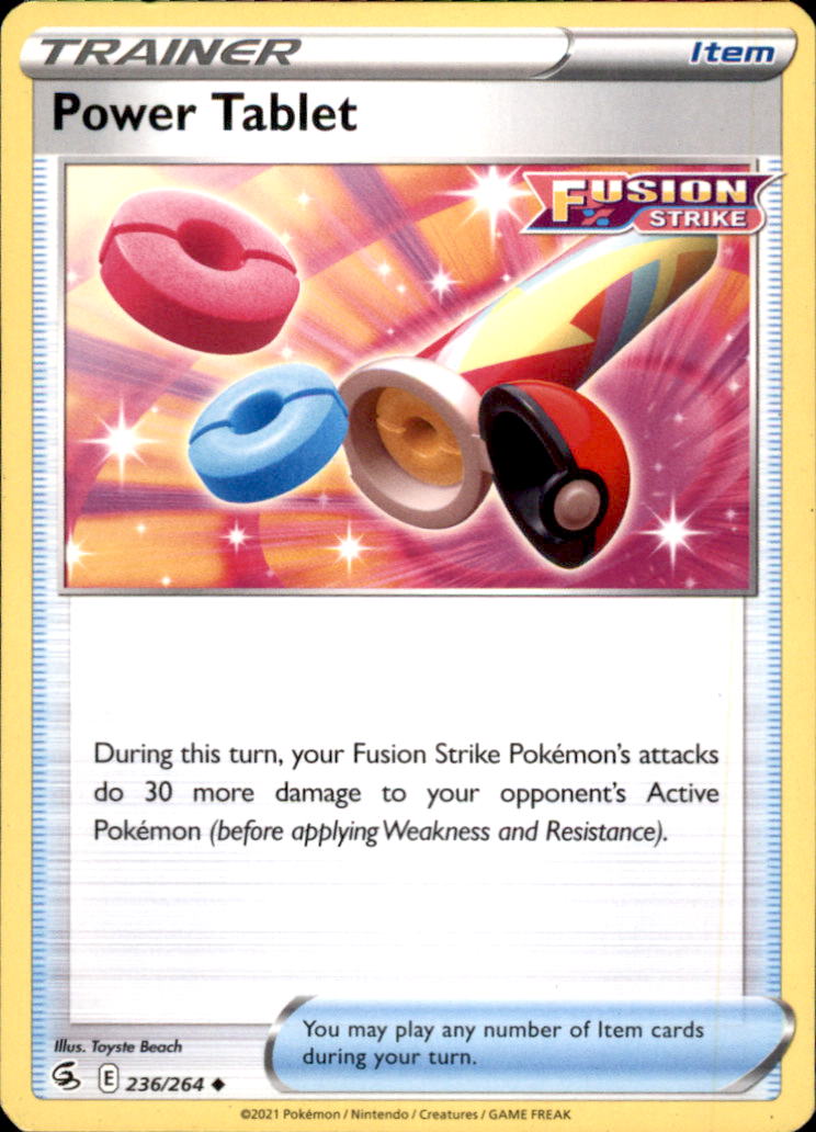 Power Tablet Uncommon SWSH08: Fusion Strike 236/264 NM
