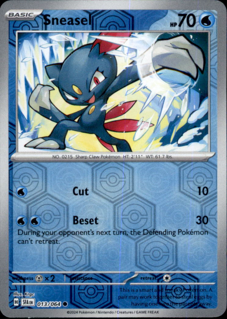 Sneasel Reverse Holo Common SV: Shrouded Fable 013/064 NM