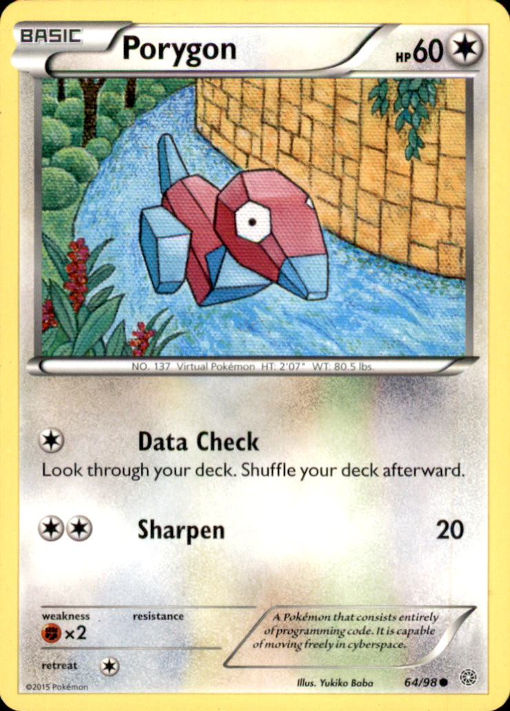 Porygon Common XY - Ancient Origins 64/98 NM