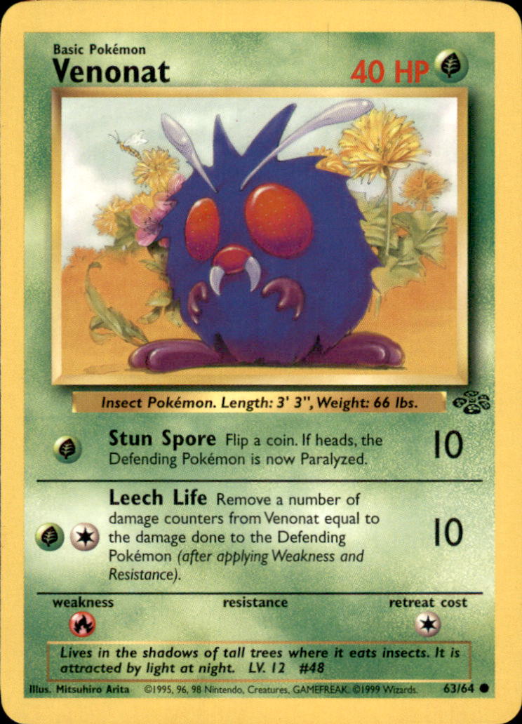 Venonat Unlimited Common Jungle 63/64 LP