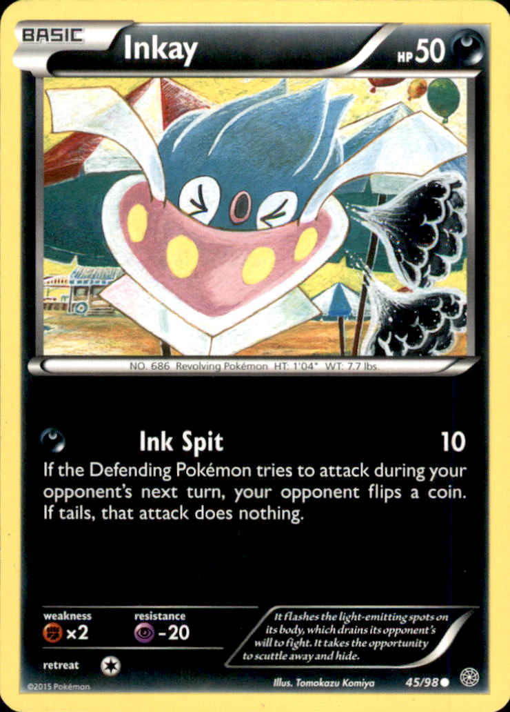 Inkay Common XY - Ancient Origins 45/98 NM