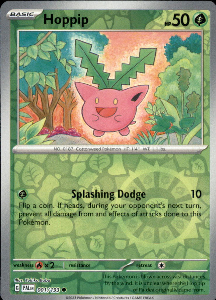 Hoppip Reverse Holo Common SV02: Paldea Evolved 001/193 NM