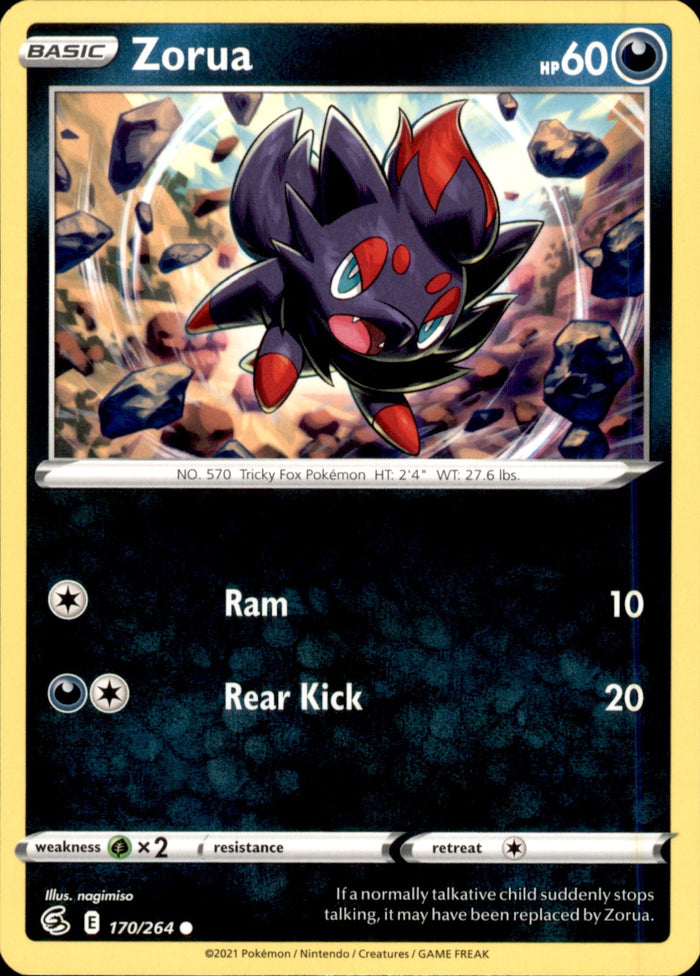 Zorua Common SWSH08: Fusion Strike 170/264 NM