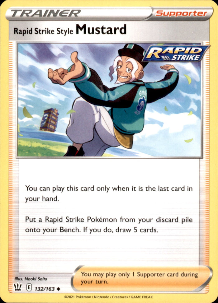 Rapid Strike Style Mustard Uncommon SWSH05: Battle Styles 132/163 NM