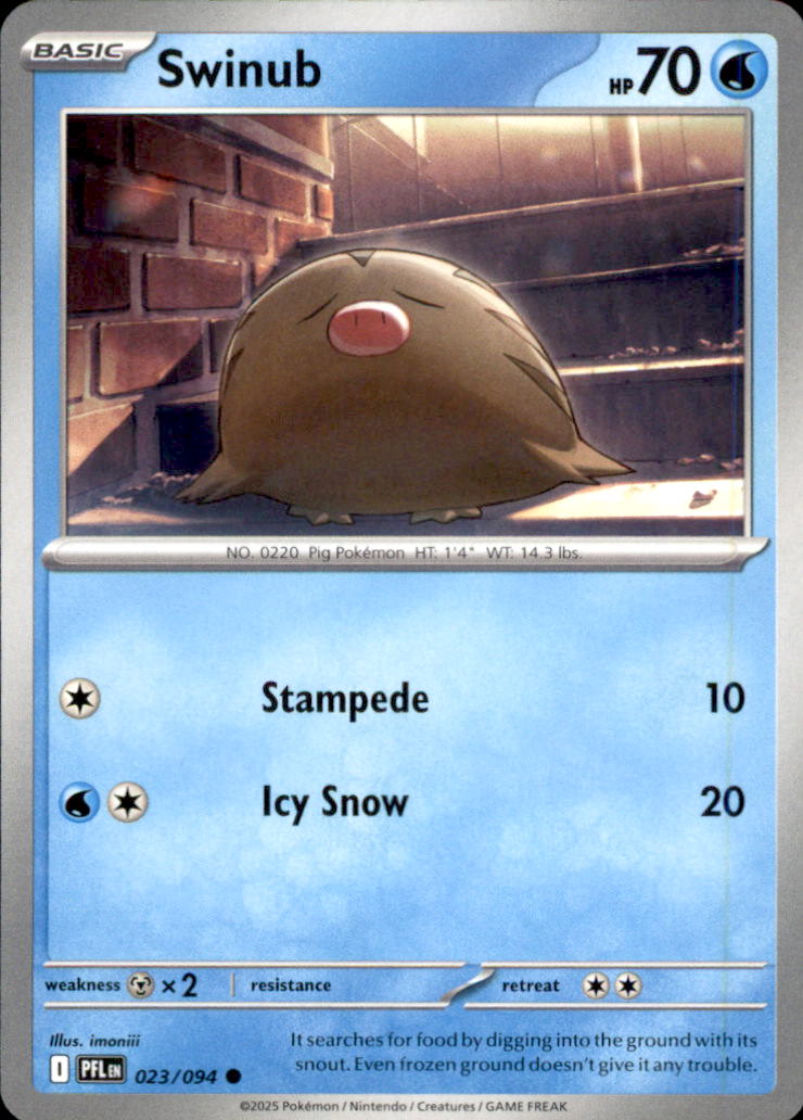 Swinub Common ME02: Phantasmal Flames 023/094 NM