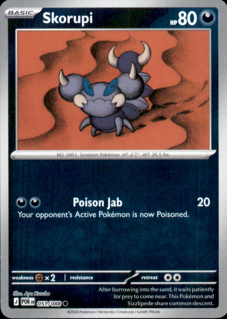Skorupi Reverse Holo Common ME03: Perfect Order 051/088 NM