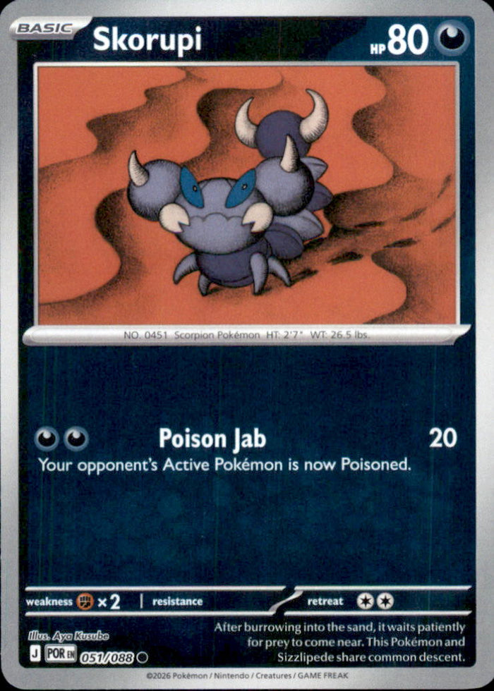 Skorupi Reverse Holo Common ME03: Perfect Order 051/088 NM
