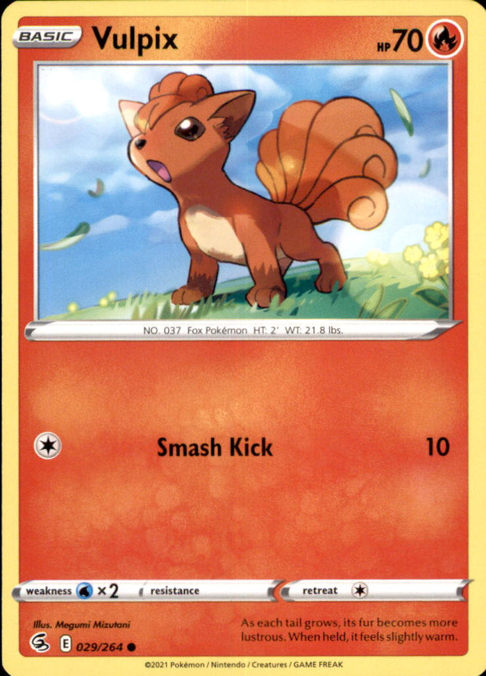 Vulpix (29) Common SWSH08: Fusion Strike 029/264 NM