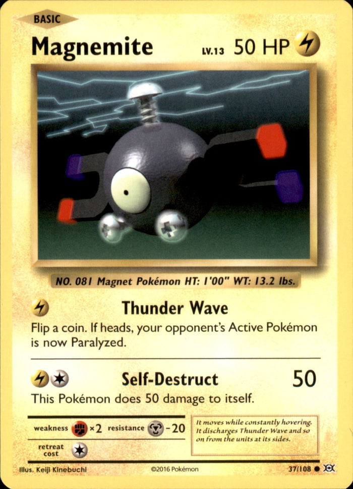 Magnemite Common XY - Evolutions 37/108 NM