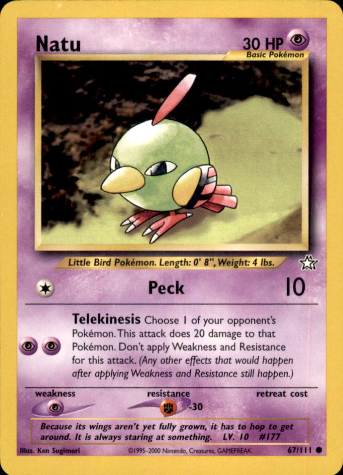 Natu Unlimited Common Neo Genesis 067/111 NM