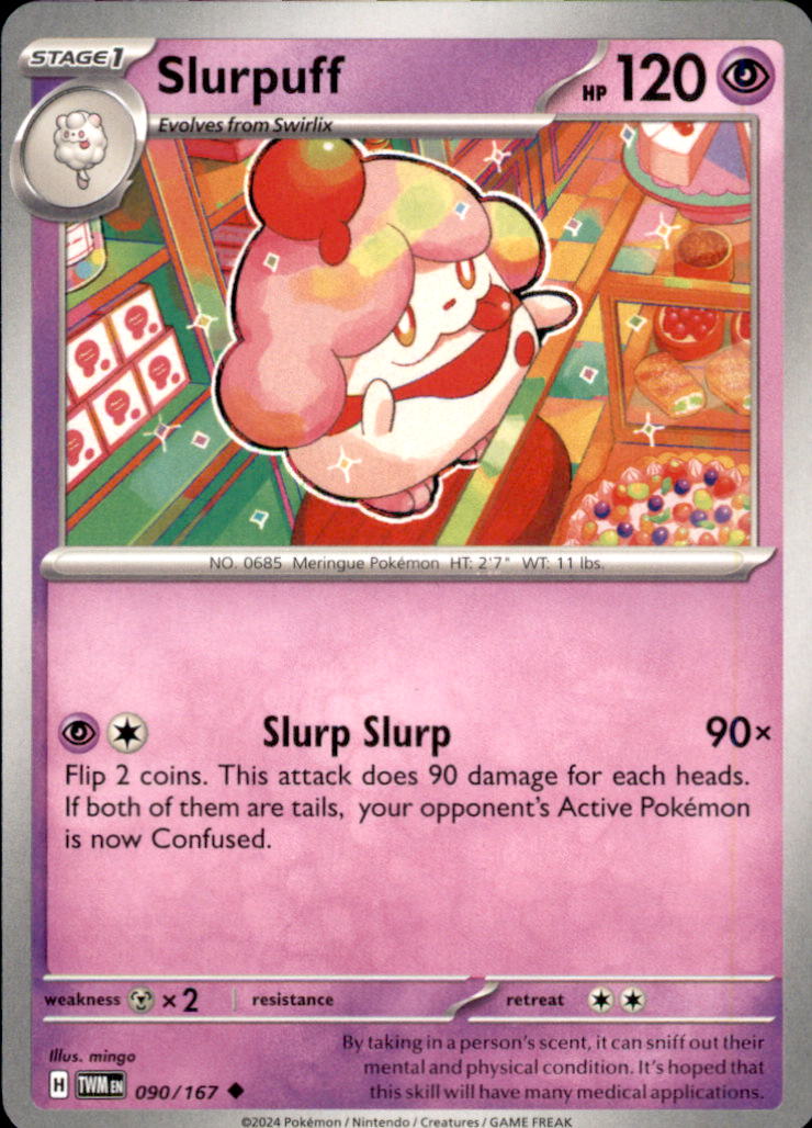 Slurpuff Uncommon SV06: Twilight Masquerade 090/167 NM