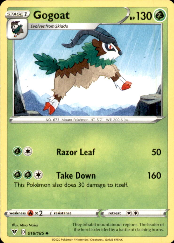 Gogoat Uncommon SWSH04: Vivid Voltage 018/185 NM