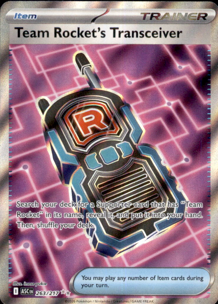 Team Rocket's Transceiver Holo Ultra Rare ME: Ascended Heroes 263/217 NM