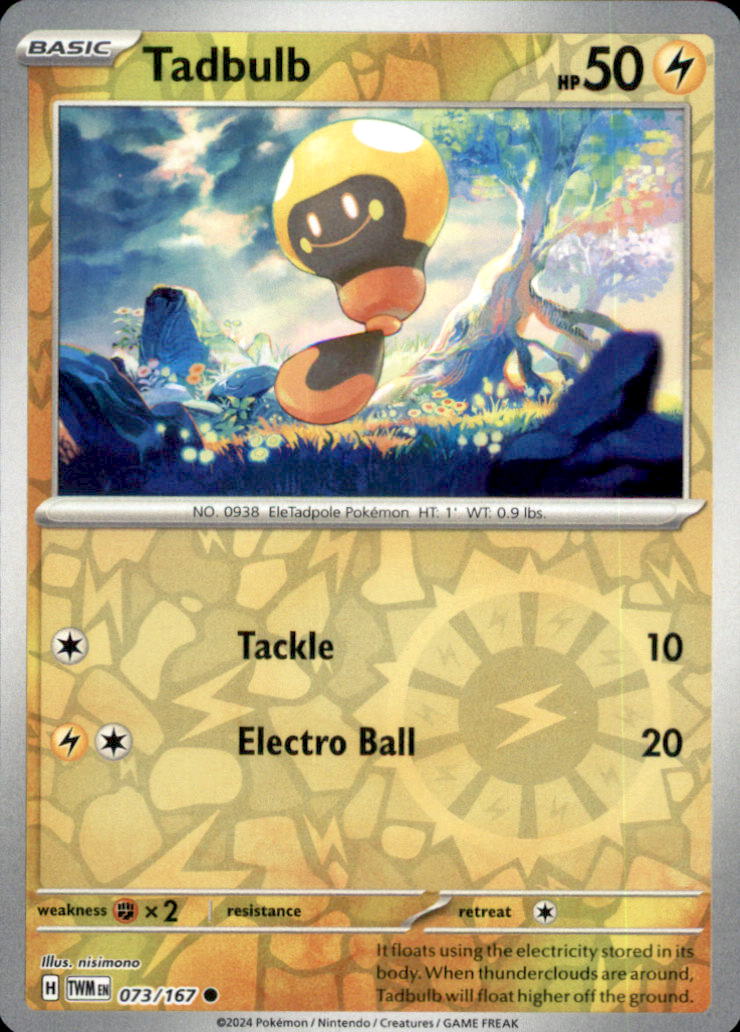 Tadbulb Reverse Holo Common SV06: Twilight Masquerade 073/167 NM