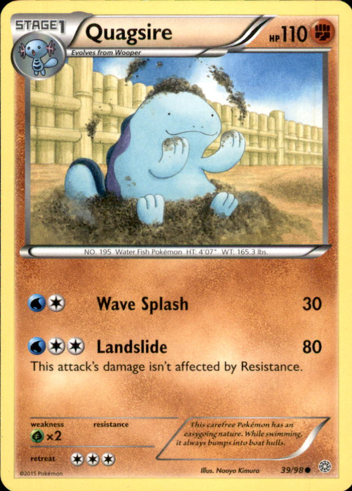 Quagsire Common XY - Ancient Origins 39/98 NM