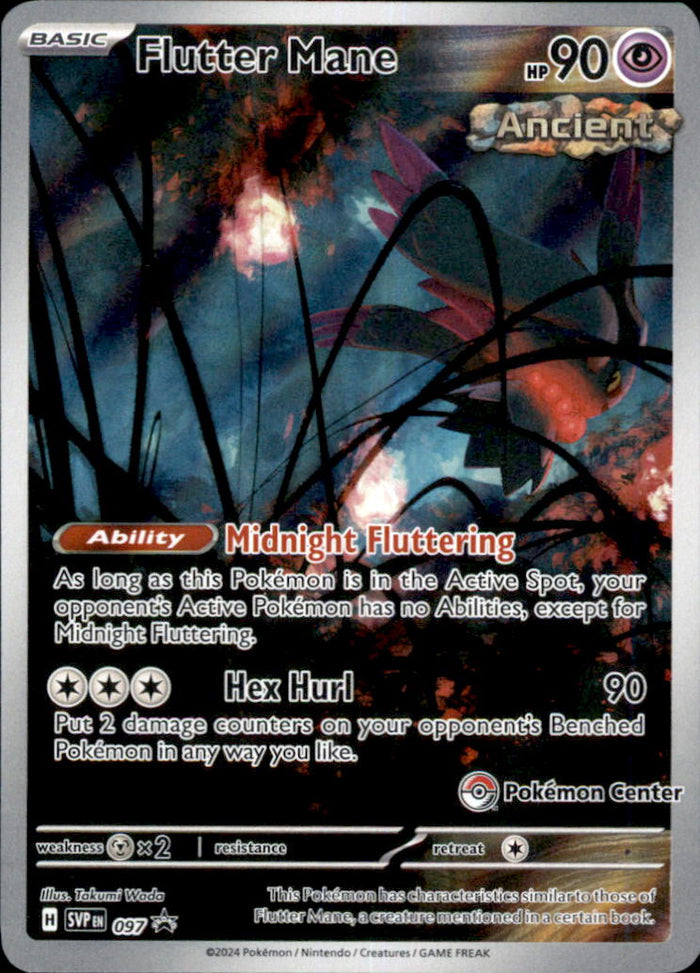 Flutter Mane (Pokemon Center) Holo Promo SV: Scarlet & Violet Promo Cards 097 NM