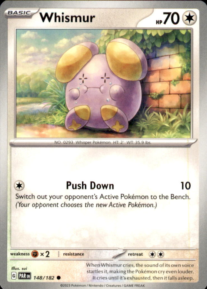 Whismur Common SV04: Paradox Rift 148/182 NM