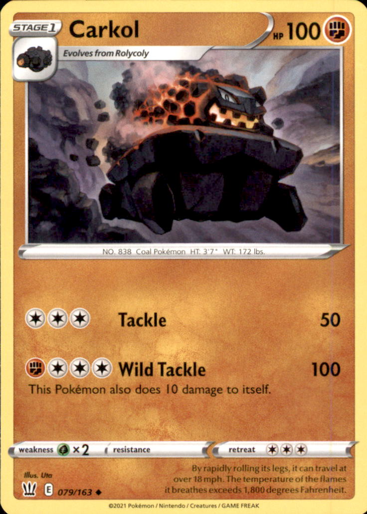 Carkol Uncommon SWSH05: Battle Styles 079/163 NM