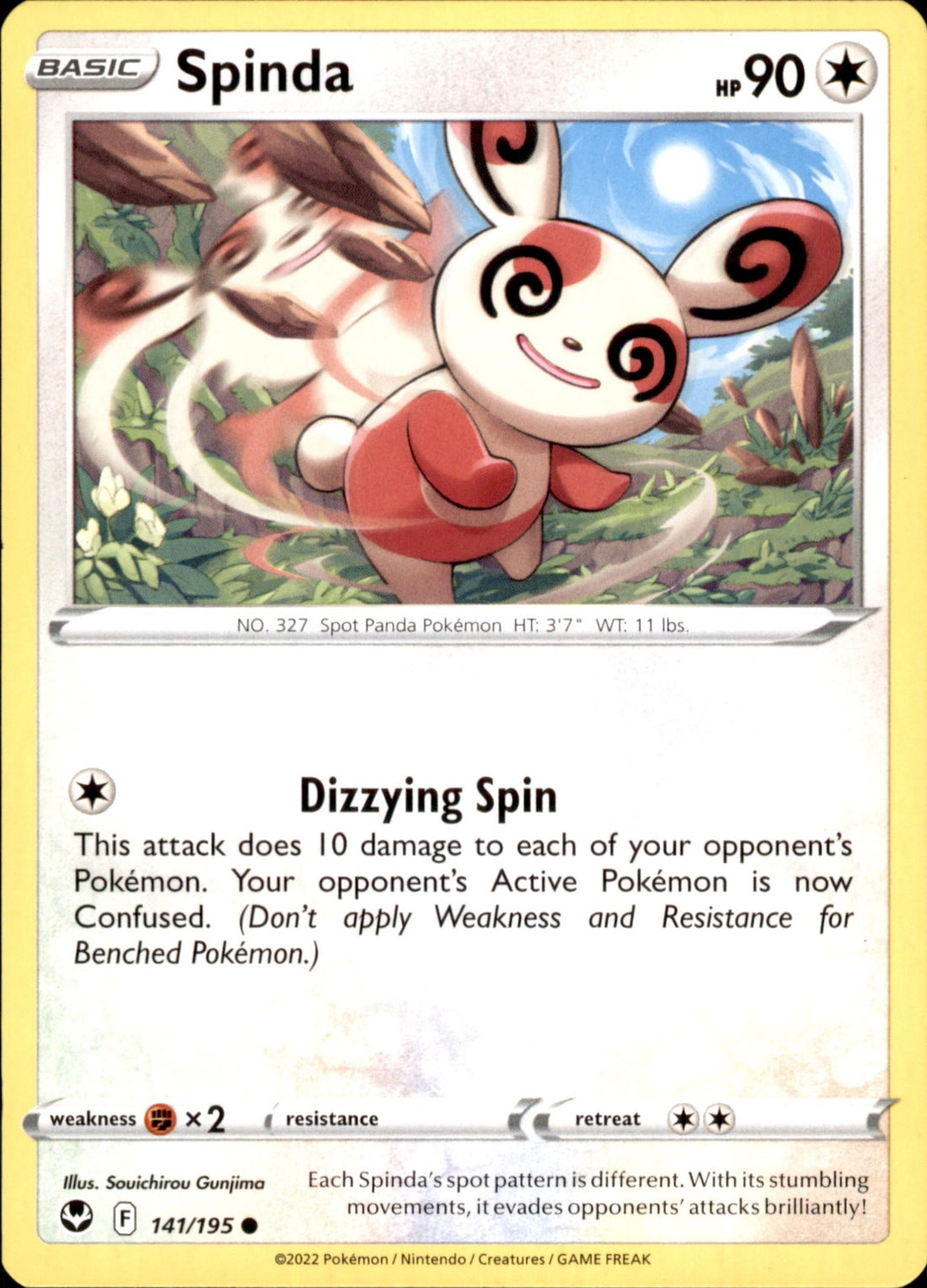 Spinda Common SWSH12: Silver Tempest 141/195 NM