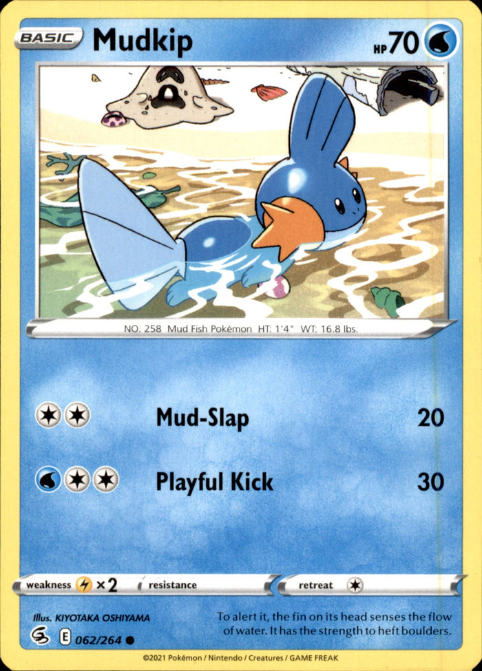 Mudkip Common SWSH08: Fusion Strike 062/264 NM