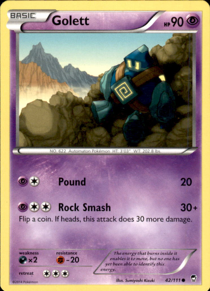 Golett Common XY - Furious Fists 42/111 NM
