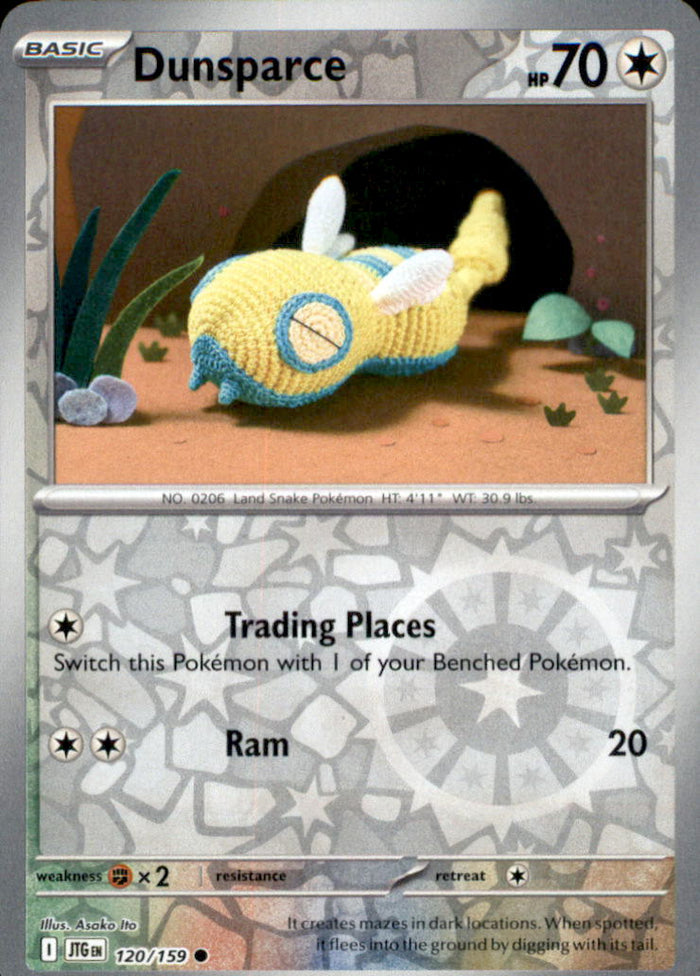 Dunsparce Reverse Holo Common SV09: Journey Together 120/159 NM