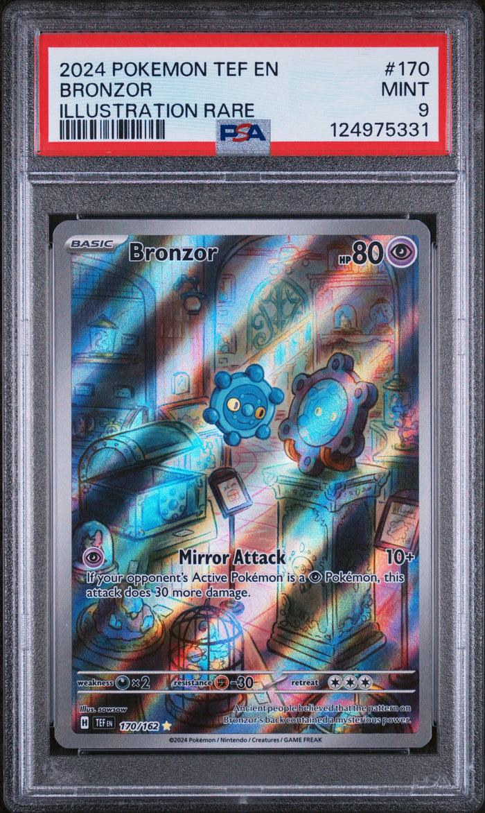 Bronzor Illustration Rare Pokemon Tef En-Temporal Forces 170 NM PSA 9
