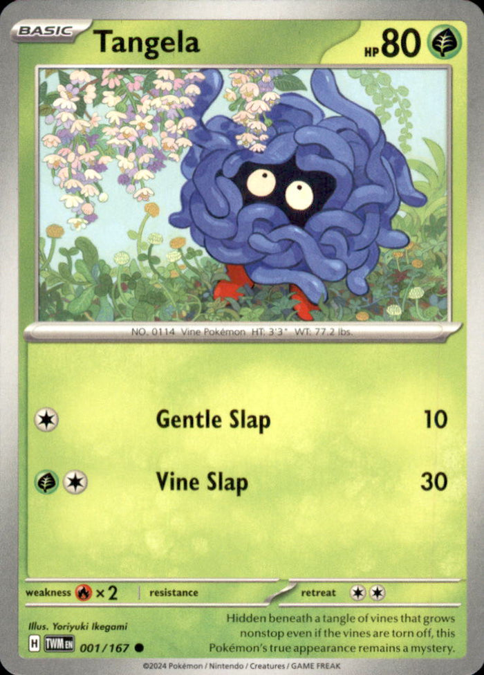 Tangela Common SV06: Twilight Masquerade 001/167 NM