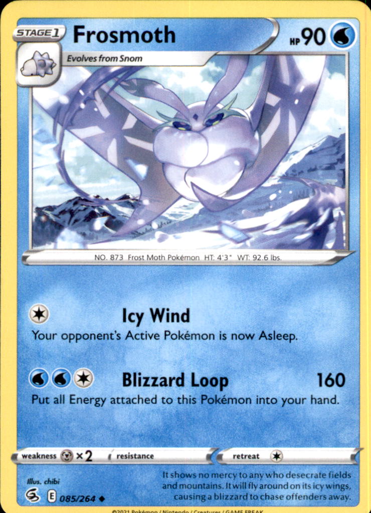 Frosmoth Uncommon SWSH08: Fusion Strike 085/264 NM