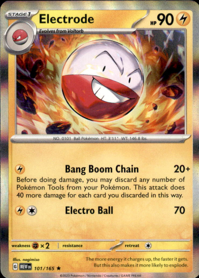 Electrode Holo Rare SV: Scarlet & Violet 151 101/165 NM