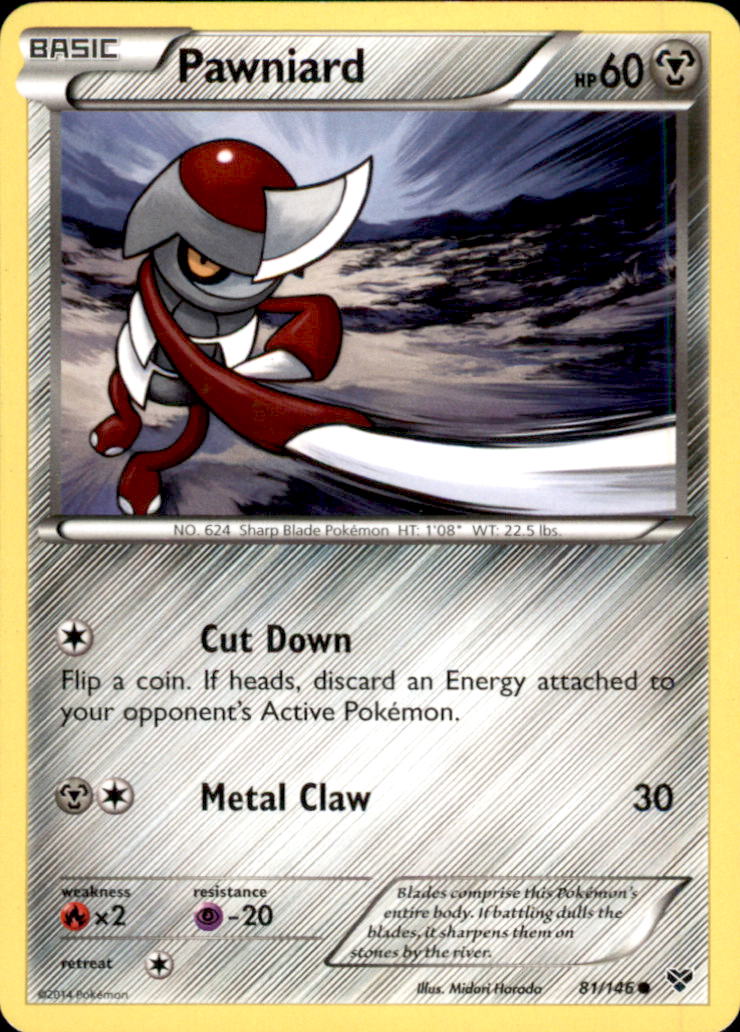 Pawniard Common XY Base Set 81/146 NM