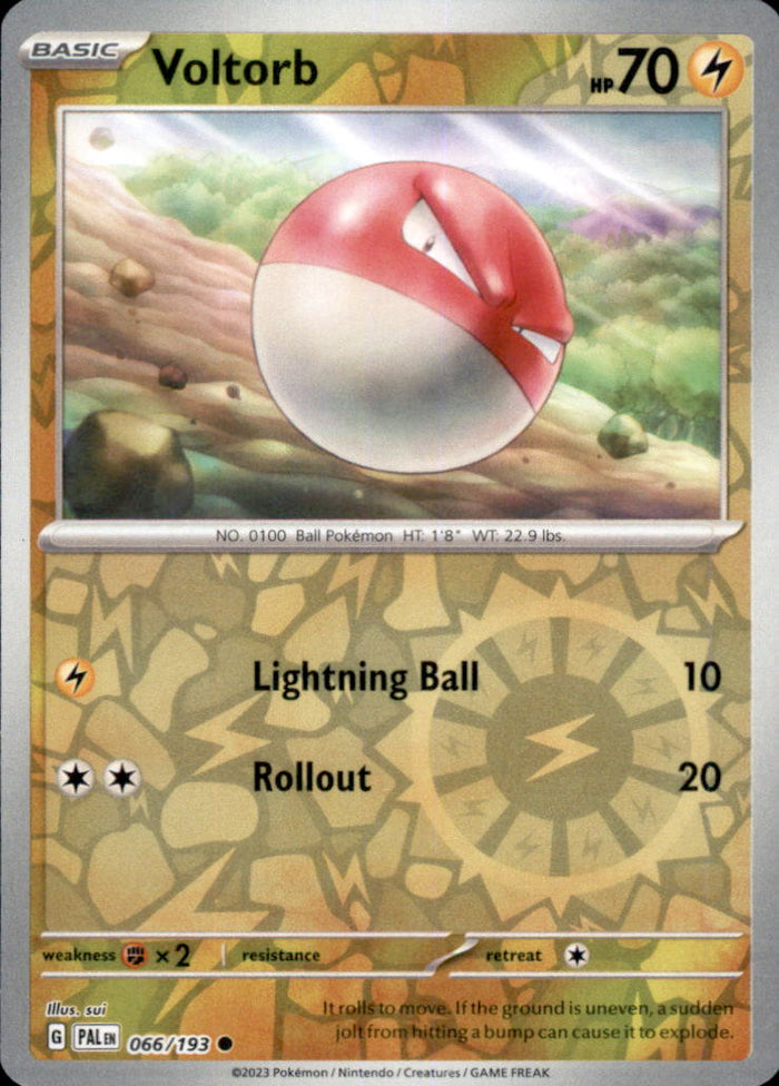 Voltorb Reverse Holo Common SV02: Paldea Evolved 066/193 NM