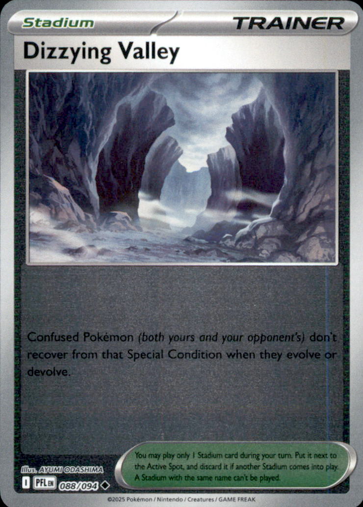 Dizzying Valley Reverse Holo Uncommon ME02: Phantasmal Flames 088/094 NM