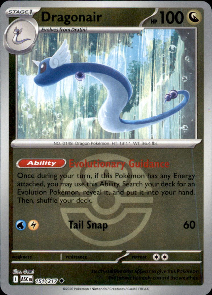 Dragonair (Love Ball) Reverse Holo Uncommon ME: Ascended Heroes 151/217 NM