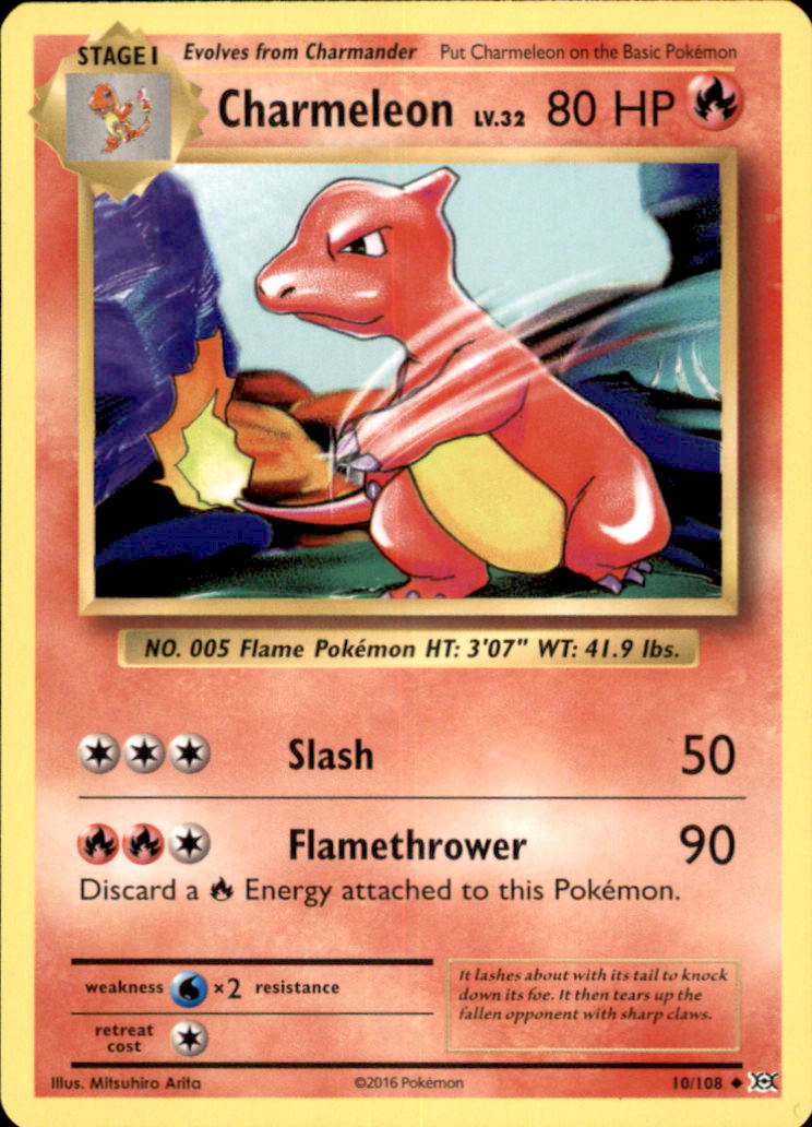 Charmeleon Uncommon XY - Evolutions 10/108 NM