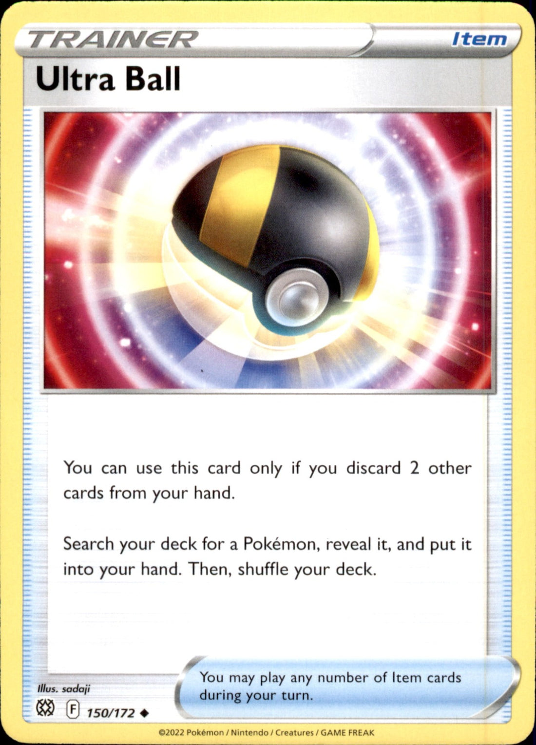 Ultra Ball Uncommon SWSH09: Brilliant Stars 150/172 NM