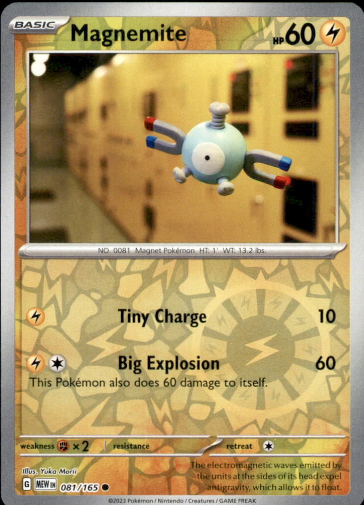 Magnemite Reverse Holo Common SV: Scarlet & Violet 151 081/165 NM