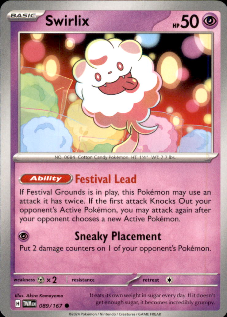 Swirlix Common SV06: Twilight Masquerade 089/167 NM