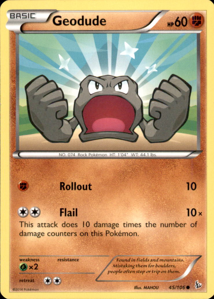Geodude Common XY - Flashfire 45/106 NM