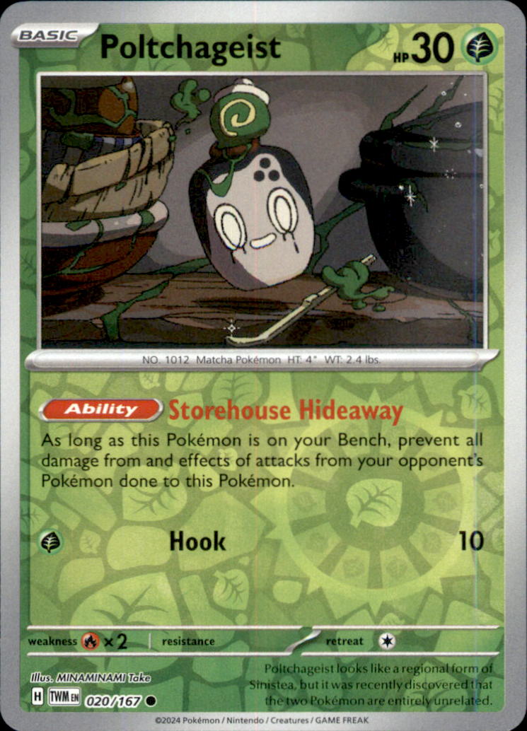 Poltchageist Reverse Holo Common SV06: Twilight Masquerade 020/167 NM