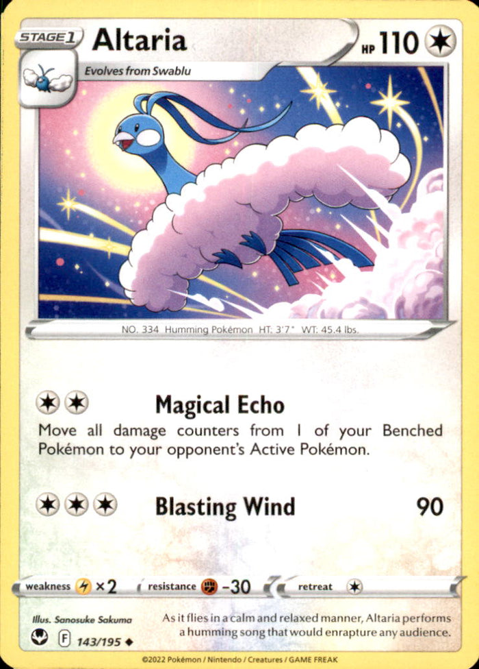 Altaria Uncommon SWSH12: Silver Tempest 143/195 NM