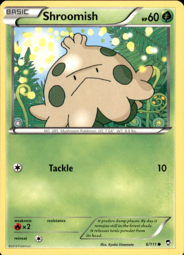 Shroomish Common XY - Furious Fists 6/111 NM